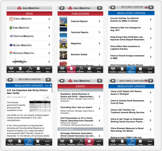 Dezan Shira & Associates Mobile Application
