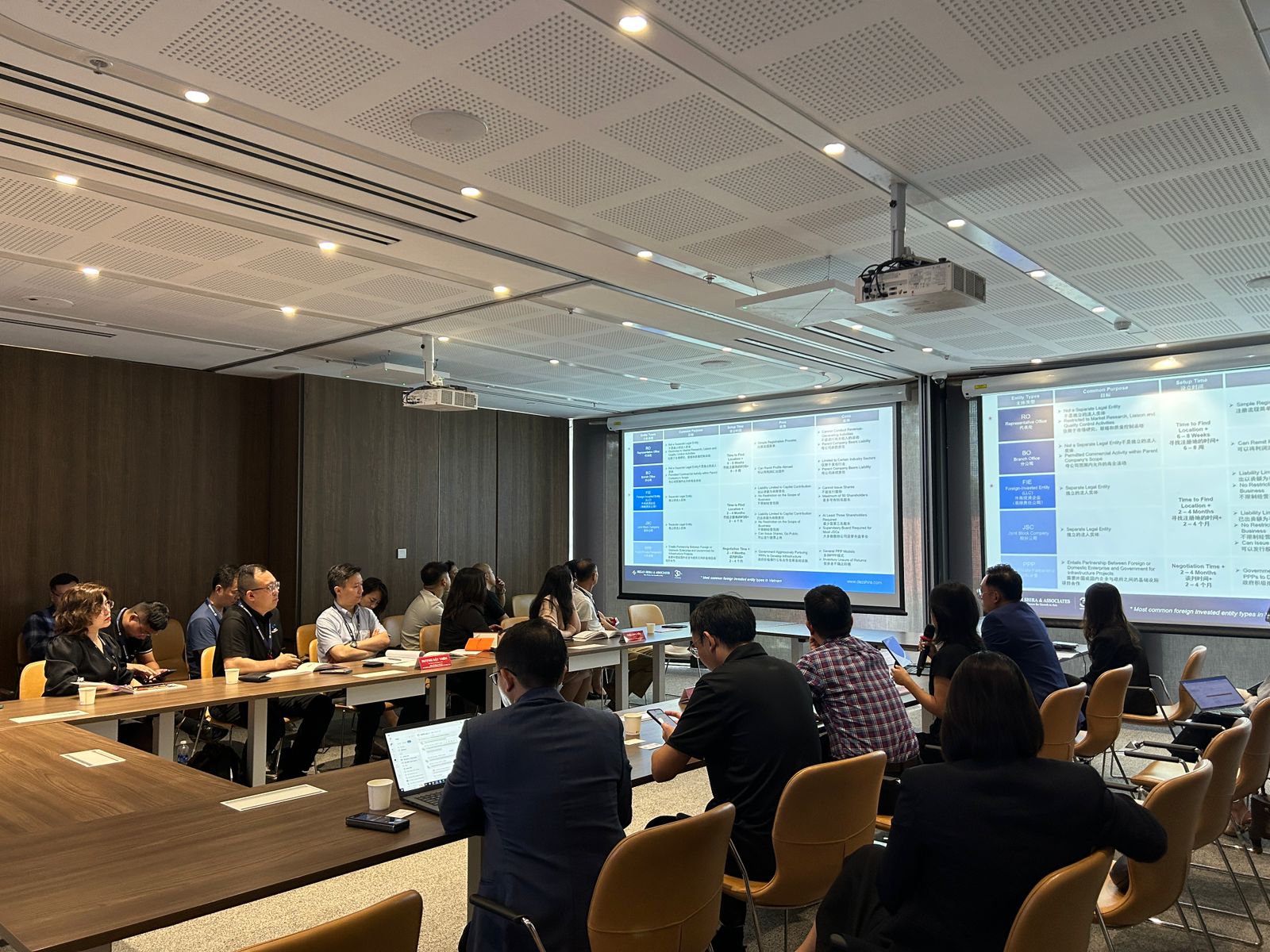 Vivie Wei, Dezan Shira & Associates Country Director Presents Vietnam Market Opportunities to Delegates from Tianjin with Techcombank